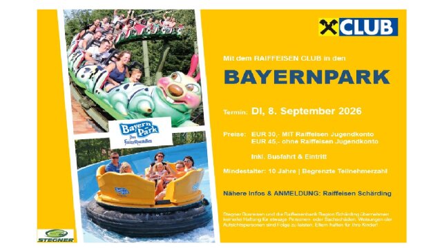 Raiffeisen Club FAHRT IN DEN BAYERNPARK