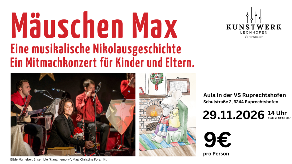 Mäuschen Max bekommt Besuch – Eine musikalische Nikolausgeschichte