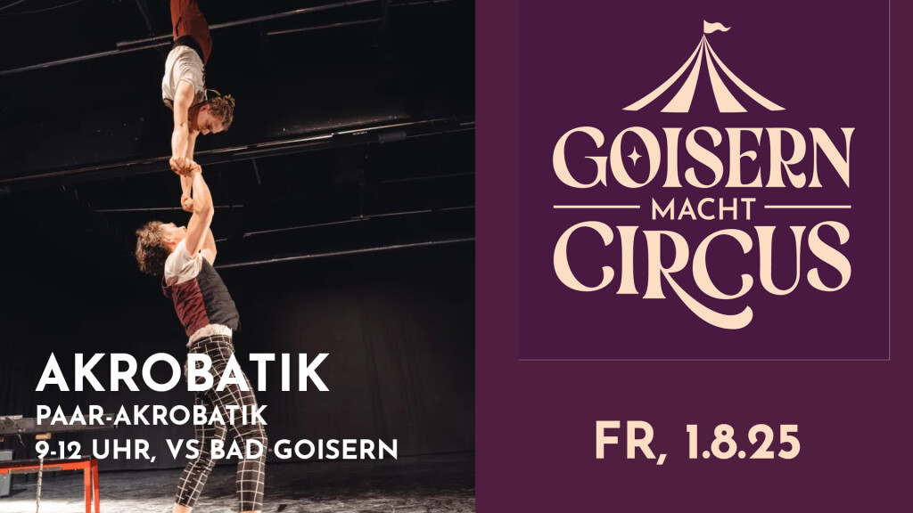 GOISERN macht CIRCUS FESTIVAL Akrobatik-Workshop mit Akrosphäre
