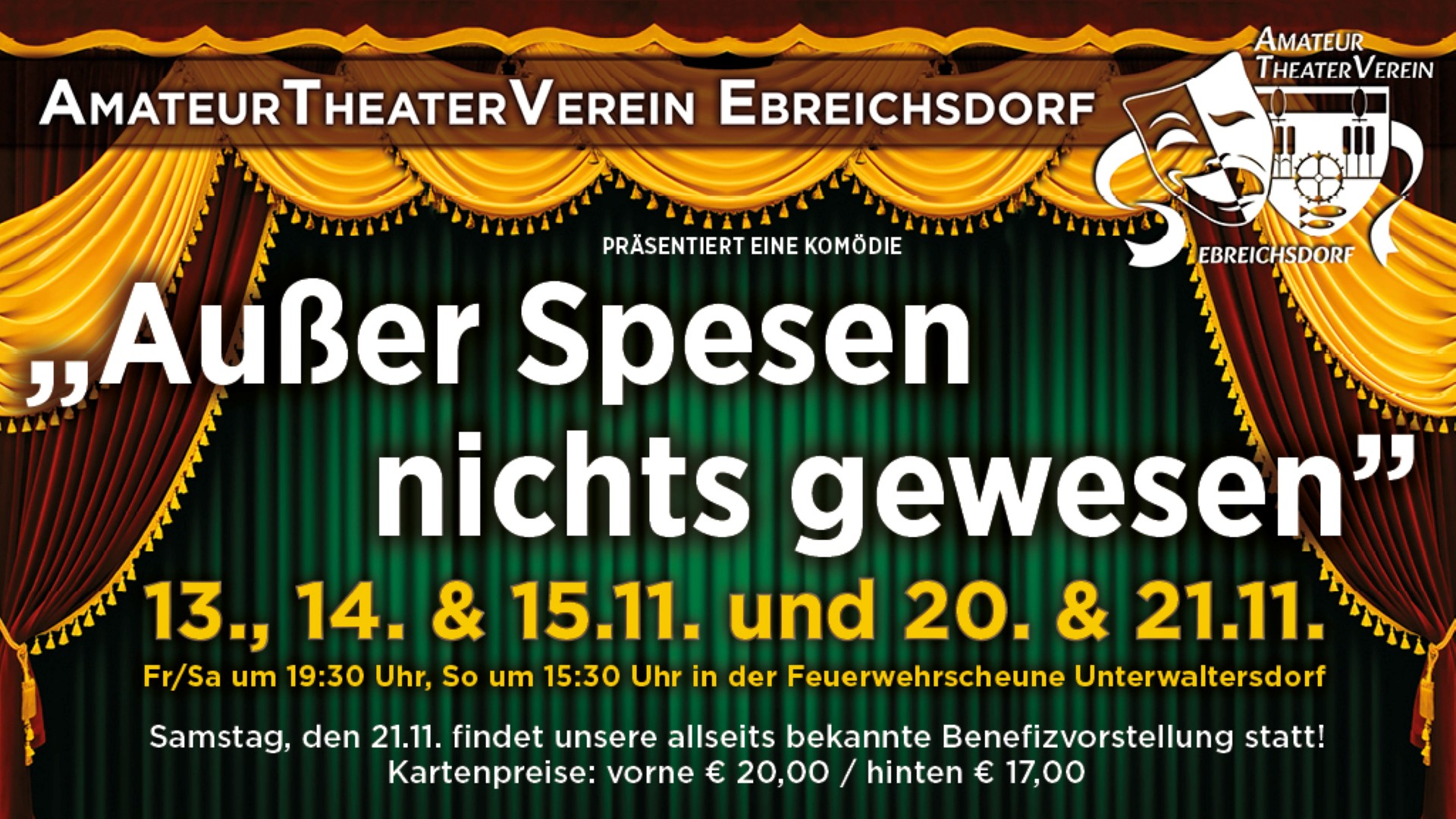 Samminar Images Außer Spesen nichts gewesen Infos, Sun, 15 Nov 2026 - Eventjet Events