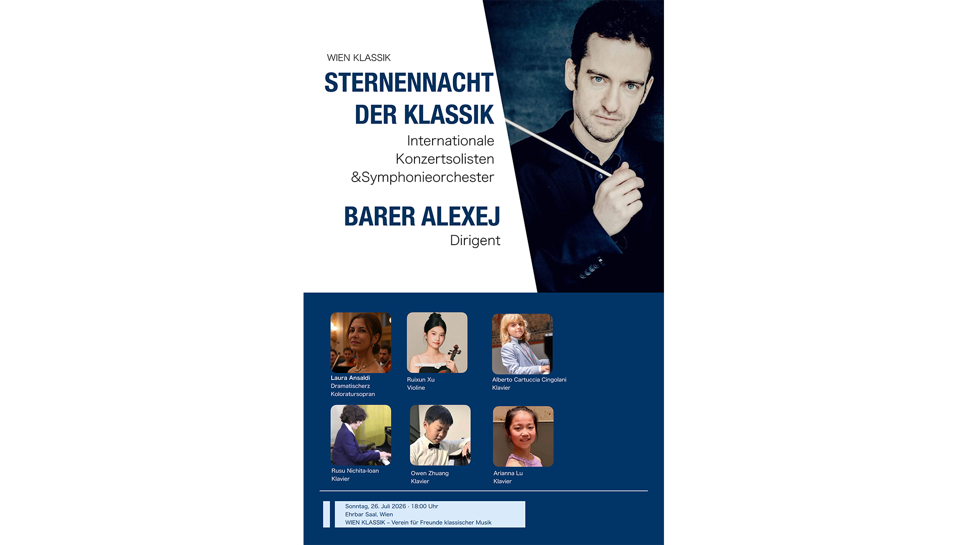 Internationale Konzertsolisten & Symphonieorchester STERNENNACHT DER KLASSIK